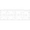 Ekena Millwork Set of Four Panels for 94 1/2"W x 32 1/4"H Monument Fretwork Wainscot Wall Paneling WPKP16X01X47MMT - alternate 2